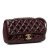 Chanel AB Chanel Red Burgundy Patent Leather Leather Paris-Salzburg CC Eyelet Patent Flap Italy