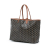 Goyard B Goyard Black with Brown Coated Canvas Fabric Goyardine Saint Louis PM France