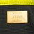 Fendi AB Fendi Green Lime Calf Leather Zucca Embossed Baguette Satchel Italy