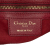 Christian Dior AB Dior Red Dark Red Calf Leather Medium Saddle Italy