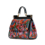 Dolce&Gabbana B Dolce & Gabbana Red Calf Leather Medium Dauphine Floral Print Miss Sicily Satchel Italy