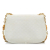 Gucci B Gucci White Canvas Fabric Vintage Micro GG Bamboo Crossbody Bag Italy