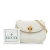 Gucci B Gucci White Canvas Fabric Vintage Micro GG Bamboo Crossbody Bag Italy