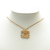 Chanel AB Chanel Gold Gold Plated Metal CC Pendant Necklace France