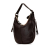 Burberry B Burberry Brown Dark Brown Calf Leather Nova Check Trim Hobo Italy