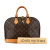 Louis Vuitton B Louis Vuitton Brown Monogram Canvas Canvas Monogram Alma PM France