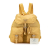 Prada B Prada Yellow Mustard Nylon Fabric Tessuto Backpack Italy