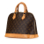 Louis Vuitton B Louis Vuitton Brown Monogram Canvas Canvas Monogram Alma PM France