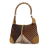 Gucci B Gucci Brown Satin Fabric Bamboo Jackie Italy