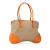 Prada B Prada Brown Beige Canvas Fabric Tote Bag Italy