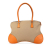 Prada B Prada Brown Beige Canvas Fabric Tote Bag Italy