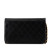 Chanel B Chanel Black Lambskin Leather Leather CC Quilted Lambskin Full Flap France