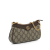 Gucci A Gucci Brown Beige Coated Canvas Fabric Small GG Supreme Ophidia Shoulder Bag Italy