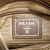 Prada B Prada Brown Beige Canvas Fabric Canapa Logo Crossbody Italy