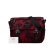 Prada AB Prada Red Dark Red Nylon Fabric Tessuto Camouflage Zip Double Buckle Messenger Bag Italy