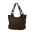 Fendi B Fendi Brown Canvas Fabric Zucca Chef Tote Italy