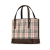 Burberry B Burberry Brown Beige Canvas Fabric House Check Handbag France