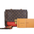 Louis Vuitton AB Louis Vuitton Brown with Red Monogram Canvas Canvas Monogram Marignan Italy