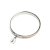 Chanel B Chanel Brown Beige Palladium Metal Plated Kelly H Lock Bangle France