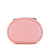 Gucci AB Gucci Pink Calf Leather Mini GG Marmont Round Vanity Bag Italy