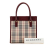 Burberry B Burberry Brown Beige Canvas Fabric House Check Handbag United Kingdom