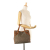 Fendi B Fendi Brown Light Brown Canvas Fabric Zucchino Tote Italy