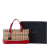 Burberry AB Burberry Brown Beige with Red Canvas Fabric Haymarket Check Handbag United Kingdom