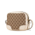 Gucci AB Gucci Brown Beige Canvas Fabric GG Bree Crossbody Italy