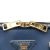 Prada AB Prada Blue Saffiano Leather Medium Lux Promenade Satchel Italy