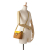 Miu Miu AB Miu Miu Brown Light Brown with Yellow Rattan Natural Material Wicker Crossbody Italy