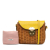 Miu Miu AB Miu Miu Brown Light Brown with Yellow Rattan Natural Material Wicker Crossbody Italy