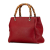 Gucci AB Gucci Red Calf Leather Small skin Bamboo Shopper Satchel Italy