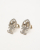 Chanel Coco Mark Clover Rhinestone Clip-on Earrings