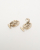 Chanel Coco Mark Clover Rhinestone Clip-on Earrings