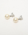 Chanel Coco Mark Rhinestones and Pearls Dangling Earrings