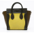 Celine Yellow Nano Tricolor Nubuck and Calfskin Luggage Tote Italy