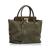 Hermès B Hermès Green Dark Green with Brown Dark Brown Suede Leather Toolbox 26 France