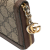 Gucci B Gucci Brown Beige Coated Canvas Fabric GG Supreme Ophidia Zip Around Wallet Italy