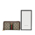 Gucci B Gucci Brown Beige Coated Canvas Fabric GG Supreme Ophidia Zip Around Wallet Italy