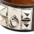 Hermès B Hermès Brown Dark Brown Calf Leather Palladium Plated And Collier de Chien Cuff Bracelet France