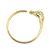 Hermès AB Hermès Gold Gold Plated Metal Tete de Cheval Horse Bangle France