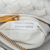 Bottega Veneta AB Bottega Veneta White Nappa Leather Leather Mini Nappa Intrecciato Jodie Italy