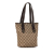 Gucci B Gucci Brown Beige Canvas Fabric GG Charmy Shoulder Bag Italy