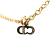 Christian Dior B Dior Gold Gold Plated Metal CD Logo Pendant Necklace Germany