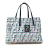 Fendi B Fendi Blue with Multi Canvas Fabric Zucca Multicolor Handbag Italy