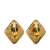 Chanel B Chanel Gold Gold Plated Metal CC Clip On Earrings France