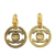 Chanel B Chanel Gold Gold Plated Metal CC Turnlock Swing Clip On Earring France