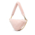 Prada AB Prada Pink Fur Natural Material Mini Shearling Triangle Satchel Italy