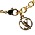 Louis Vuitton B Louis Vuitton Gold Gold Plated Metal Essential V Necklace Italy