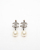 Chanel Double Coco Mark Pearls and Rhinestone Earrings